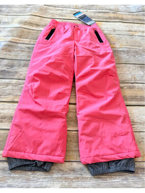 NWT PINK SNOW PANTS- SIZE 6/6x
